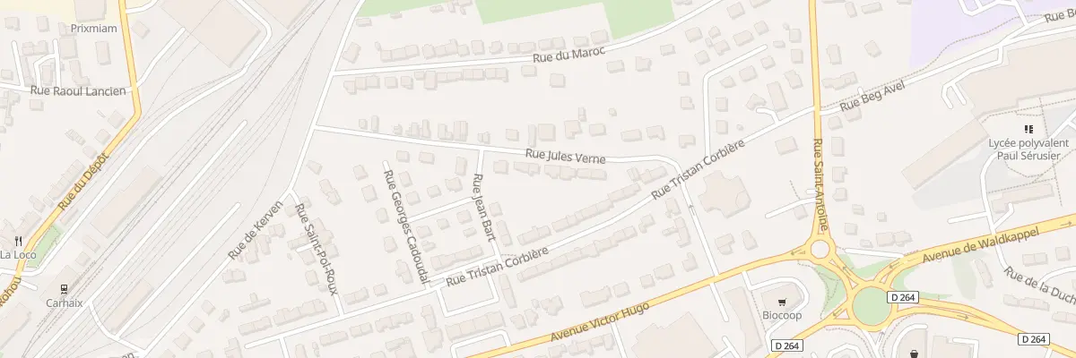 Plan du 19 Rue Jules Verne à Carhaix-Plouguer