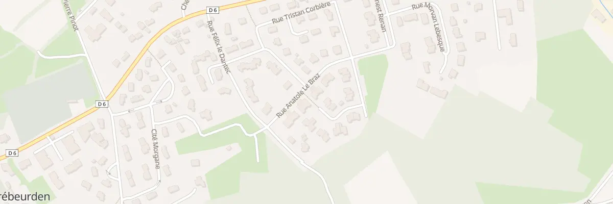 Plan du 9 Rue Anatole Le Braz à Trébeurden
