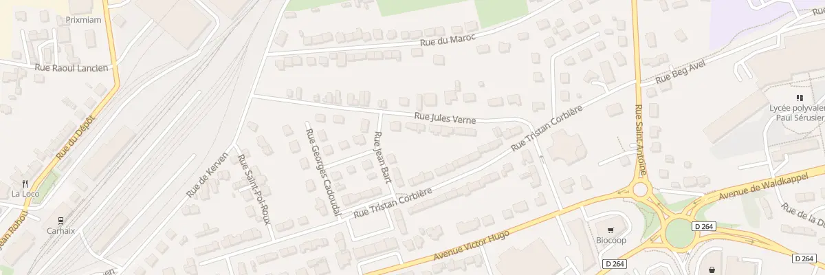 Plan du 21 Rue Jules Verne à Carhaix-Plouguer