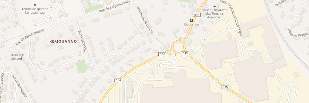 Plan du 64 Rue de Moëlan à Quimperlé