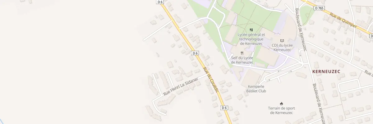 Plan du 185 Rue du Couédic à Quimperlé