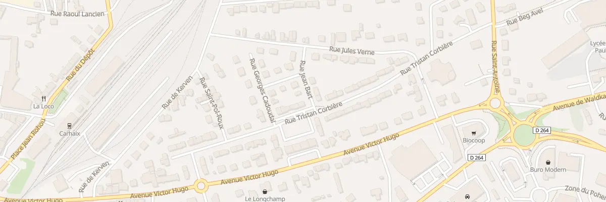 Plan du 37 Rue Tristan Corbière à Carhaix-Plouguer