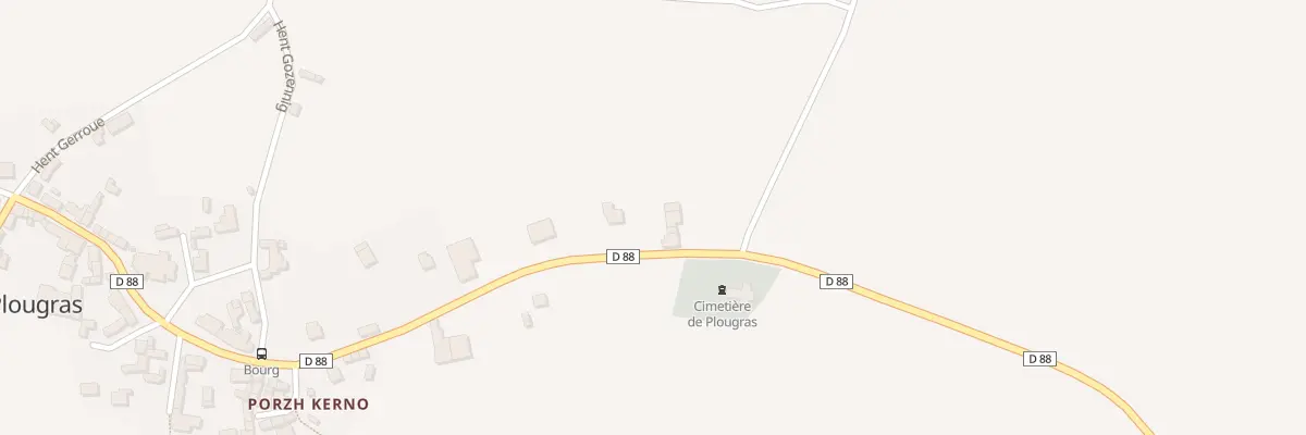Plan du 2 Goneri à Plougras