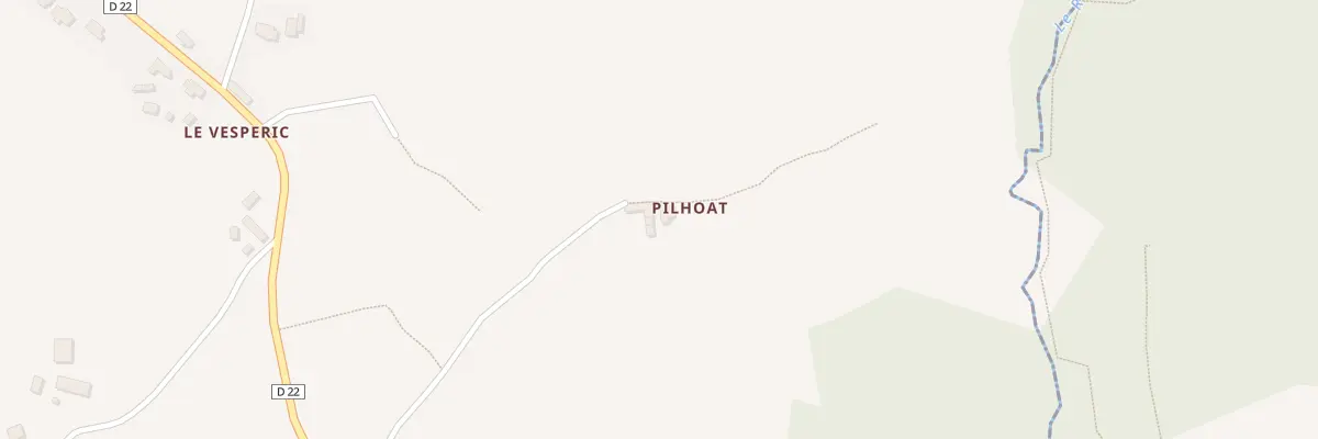 Plan du 6508 Pilhoat à Tréduder