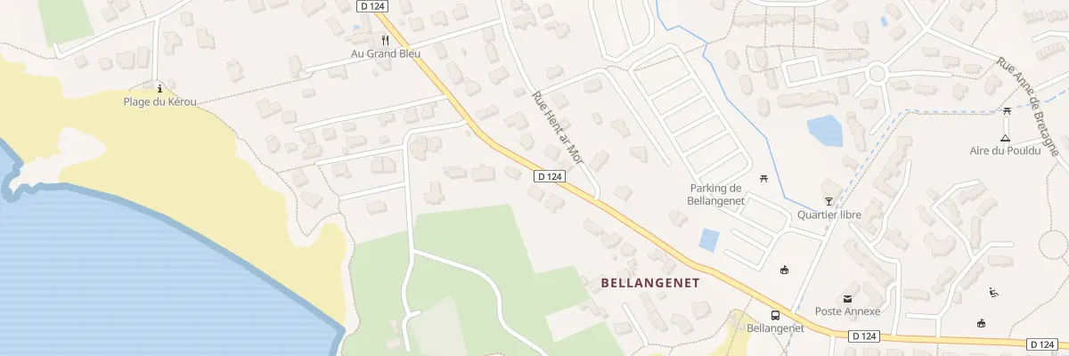 Plan du 43 Bd des Plages à Clohars-Carnoët