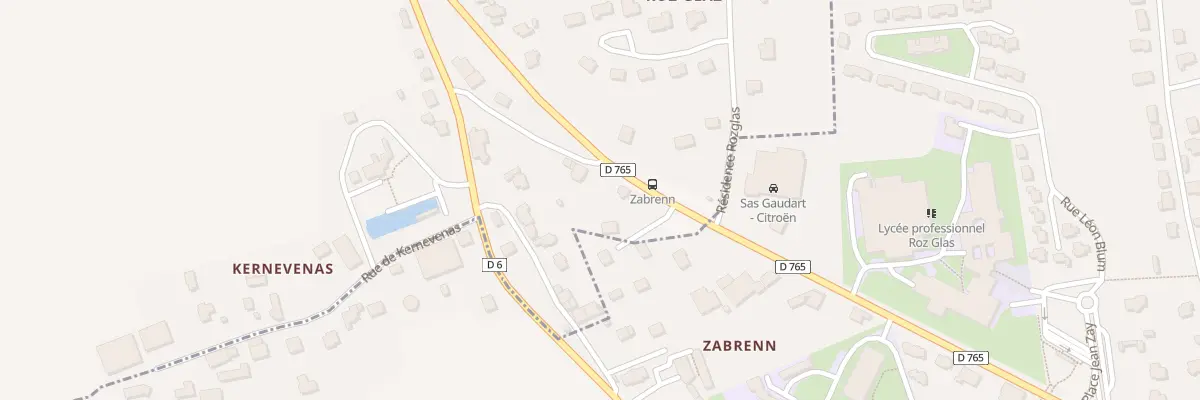 Plan du 5206 Le Zabrenn à Mellac