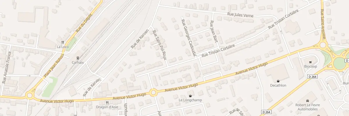 Plan du 23 Rue Tristan Corbière à Carhaix-Plouguer