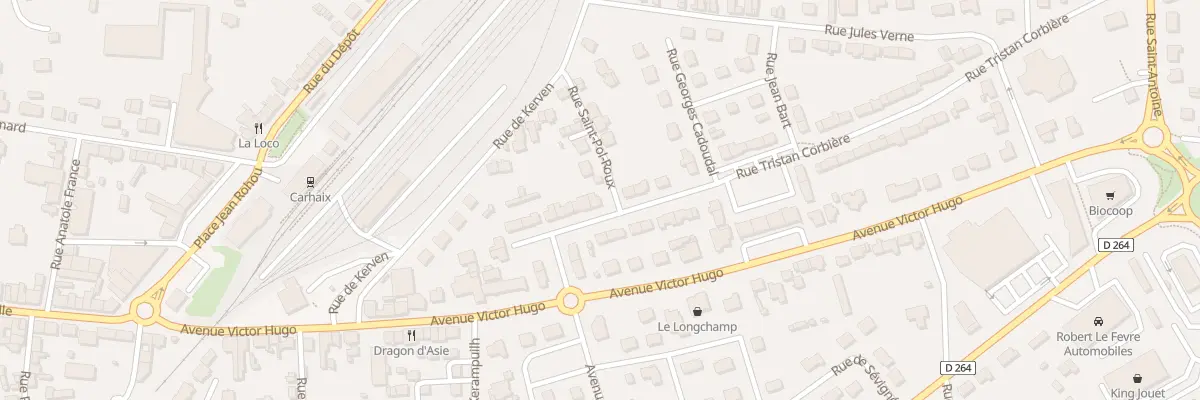 Plan du 19 Rue Tristan Corbière à Carhaix-Plouguer