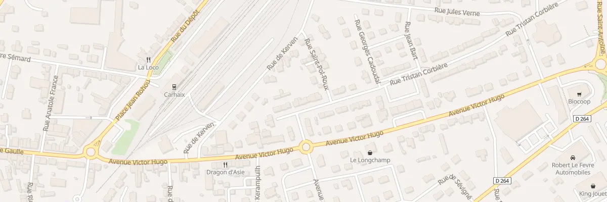 Plan du 15 Rue Tristan Corbière à Carhaix-Plouguer