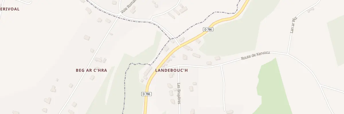 Plan du 5500 Landebouch à Ploumilliau