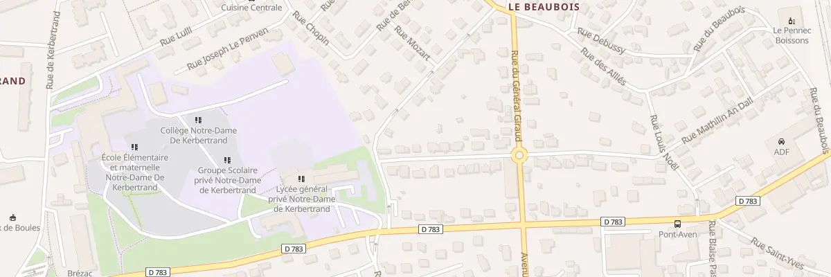 Plan du 5 Rue Jean Jézéquel à Quimperlé