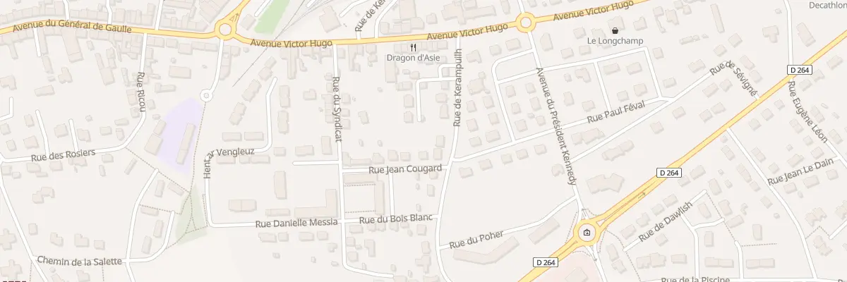 Plan du 9 Rue Jean Cougard à Carhaix-Plouguer