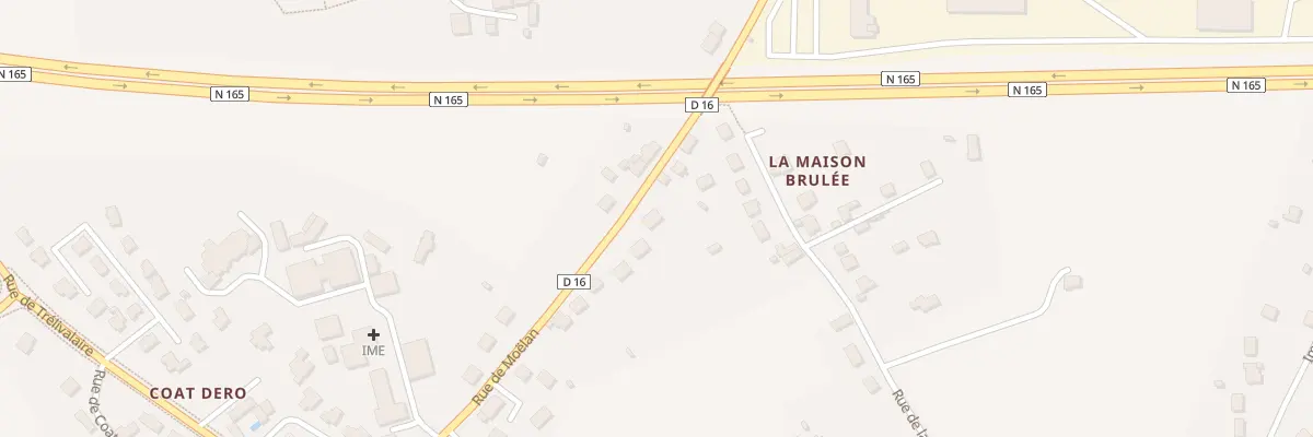 Plan du 121 Rue de Moëlan à Quimperlé