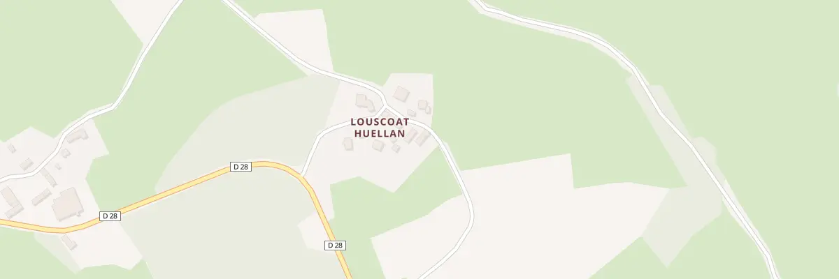Plan du 1 Louscoat Huellan à Lohuec