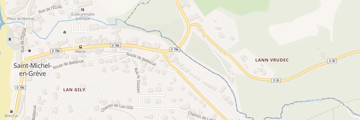 Plan du 1 Route des Moulins à Saint-Michel-en-Grève