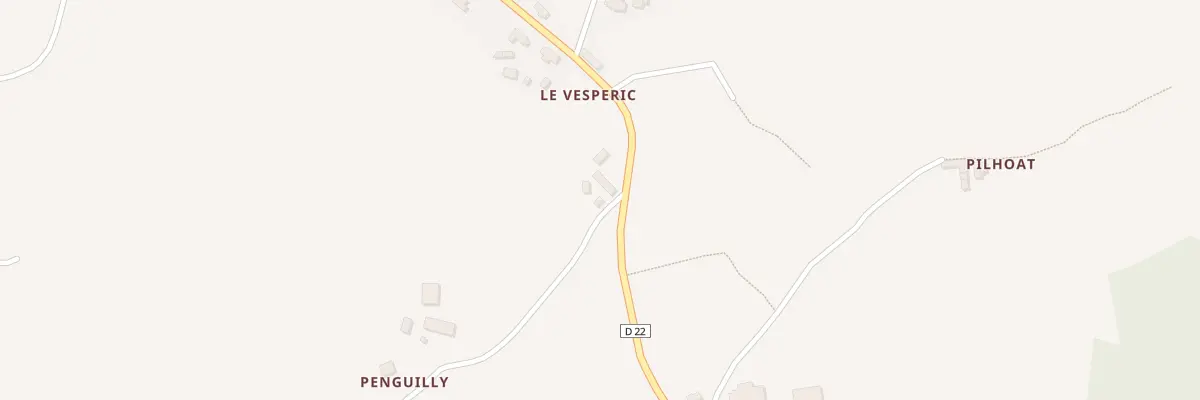 Plan du 6 Le Vesperic à Tréduder