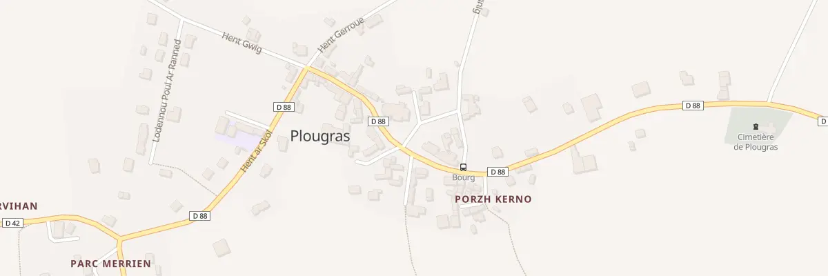 Plan du 4 Plasenn an Ti-Kêr à Plougras