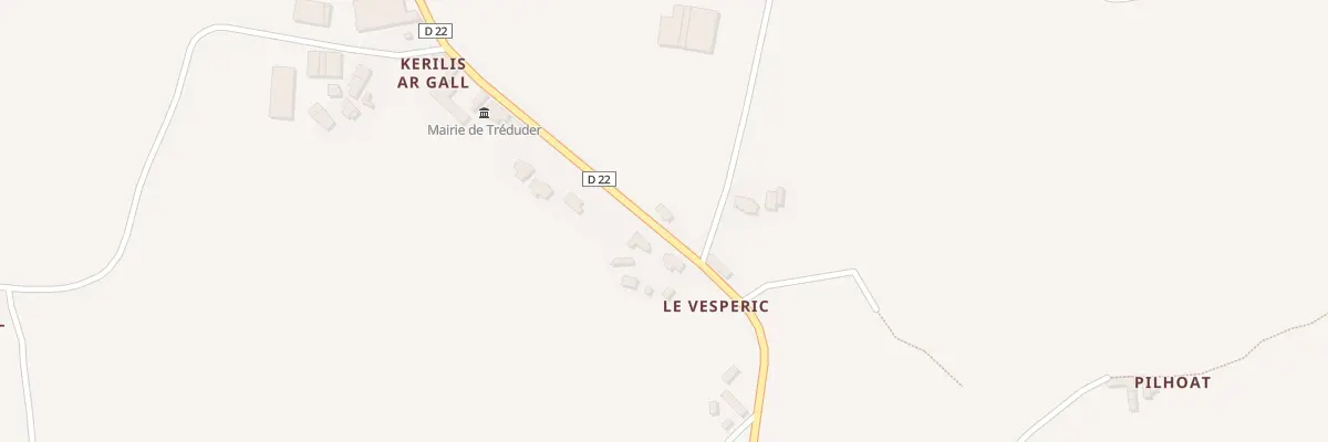 Plan du 25 Rue de la Mairie à Tréduder