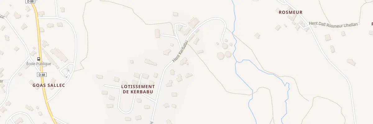 Plan du 5966 Kerbabu à Trédrez-Locquémeau