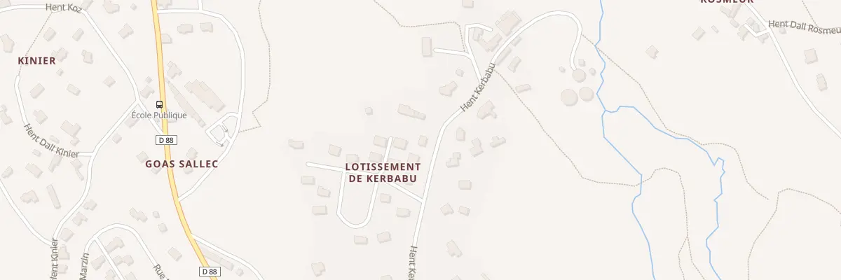 Plan du 37 Vc Hent Kerbabu à Trédrez-Locquémeau