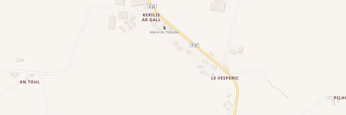 Plan du 16 Rue de la Mairie à Tréduder