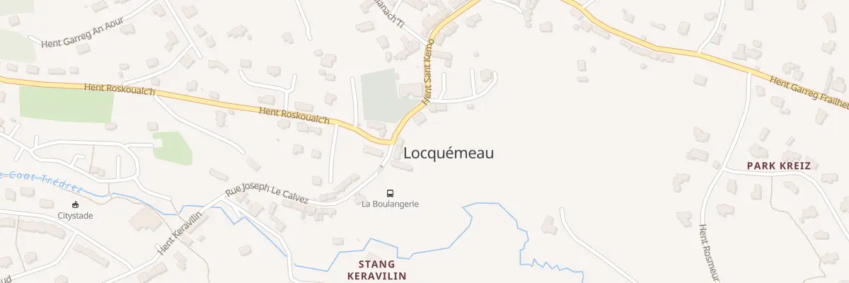Plan du 1 Hent Dall Sant Kemo à Trédrez-Locquémeau