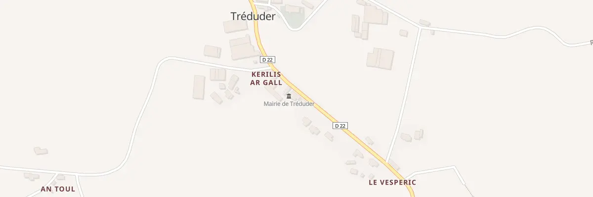 Plan du 6510 Kerilis Ar Gall à Tréduder