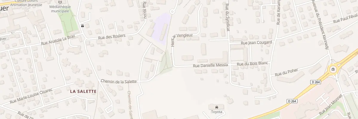 Plan du 4 Rue Danielle Messia à Carhaix-Plouguer