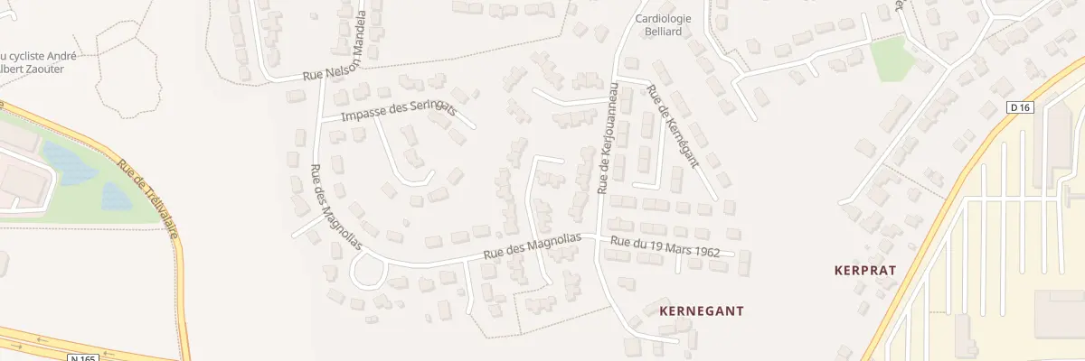 Plan du 6 Rue des Camelias à Quimperlé