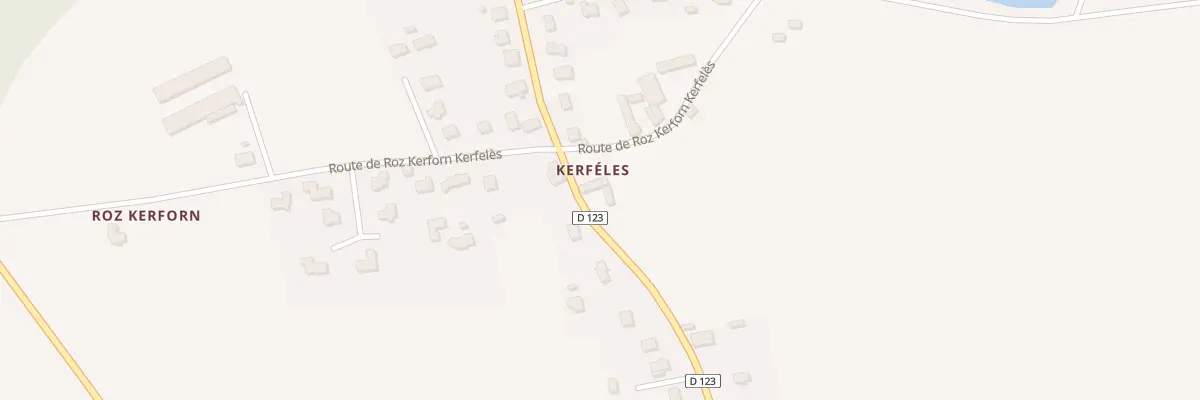 Plan du 147 Kerfelès à Mellac