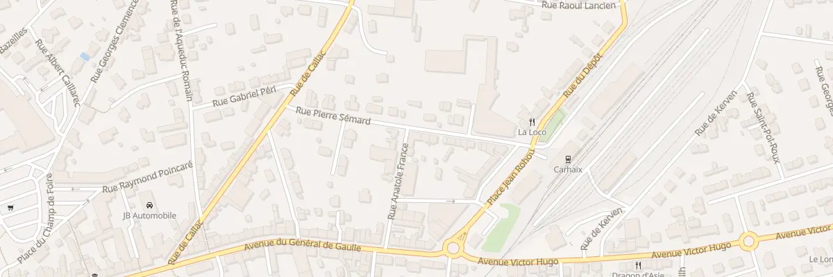 Plan du 12 Rue Anatole France à Carhaix-Plouguer