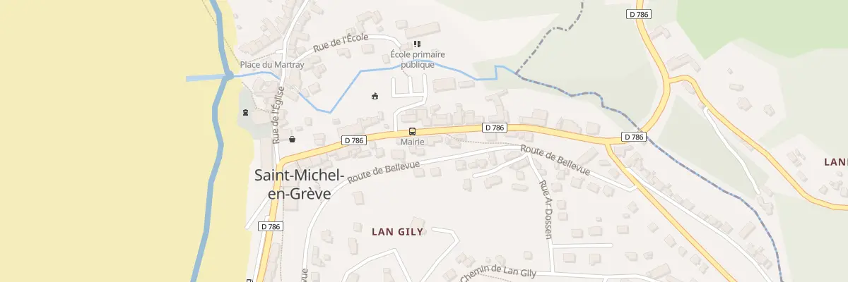 Plan du 31 Rue de la Côte des Bruyères à Saint-Michel-en-Grève