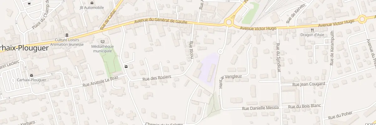 Plan du 10 Rue Ricou à Carhaix-Plouguer