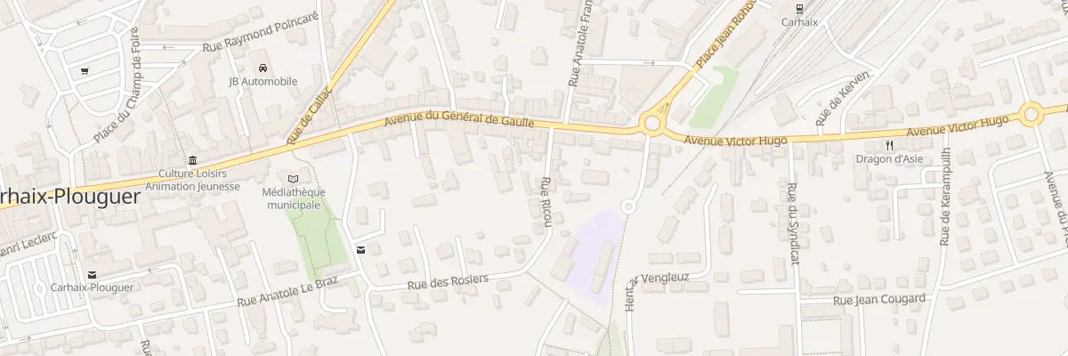 Plan du 4 Rue Ricou à Carhaix-Plouguer