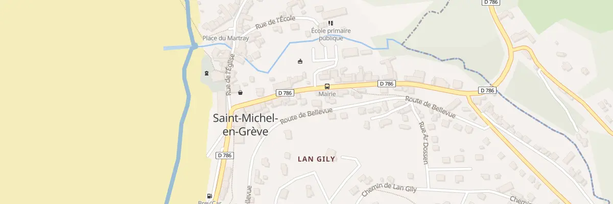 Plan du 21 Rue de la Côte des Bruyères à Saint-Michel-en-Grève