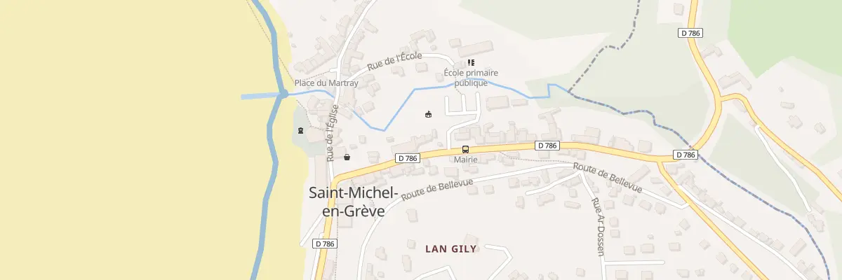 Plan du 14 Rue de la Côte des Bruyères à Saint-Michel-en-Grève