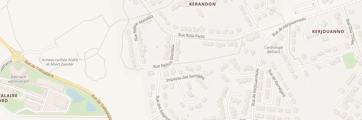 Plan du 7 Rue Nelson Mandela à Quimperlé
