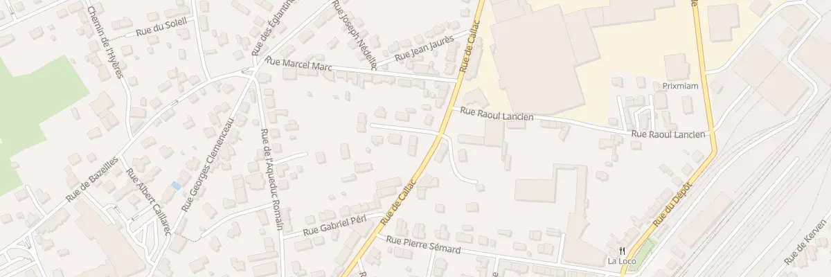 Plan du 37 Rue de Callac à Carhaix-Plouguer