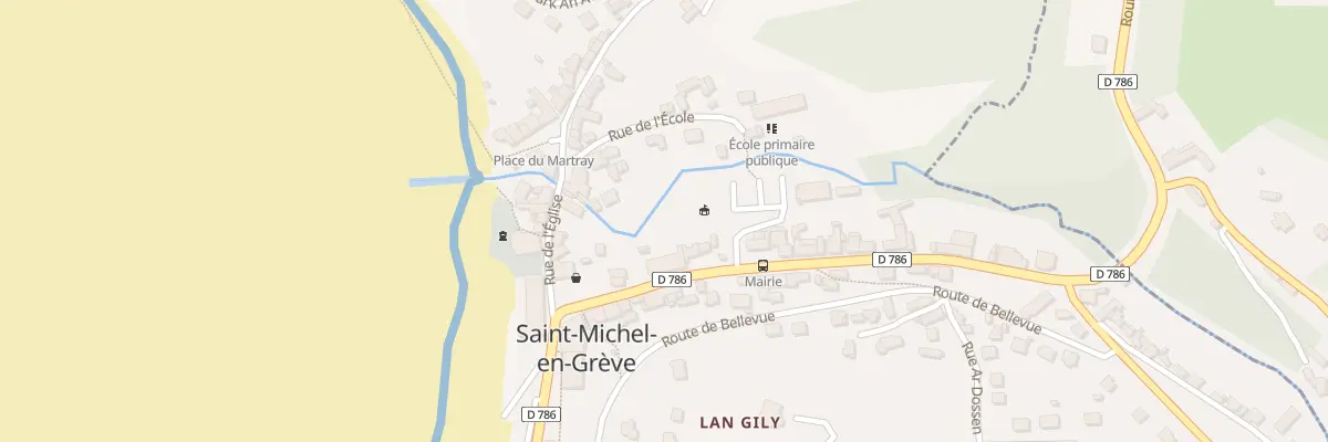 Plan du 8 Rue de la Côte des Bruyères à Saint-Michel-en-Grève