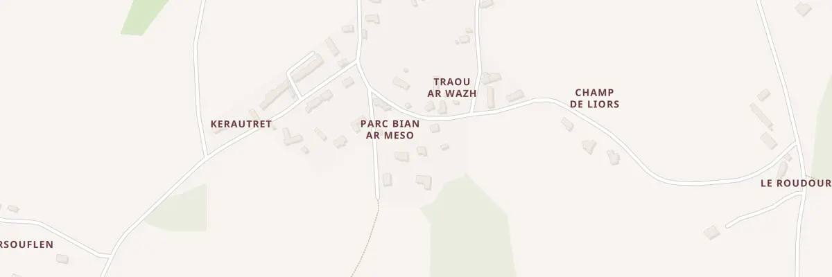 Plan du 6840 Kerautret à Trédrez-Locquémeau