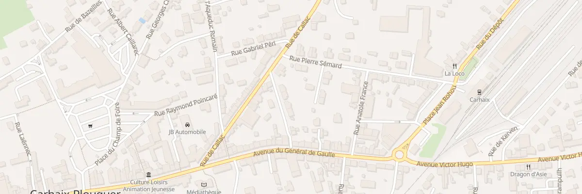 Plan du 8 Rue Joseph le Borgne à Carhaix-Plouguer