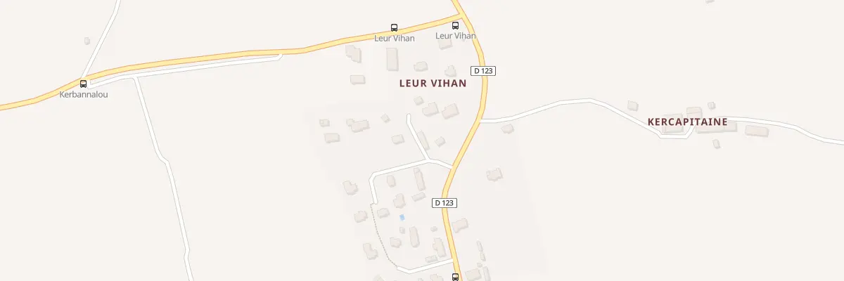 Plan du 18 Leur Vihan à Mellac