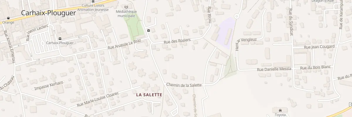 Plan du 5 Rue de la Salette à Carhaix-Plouguer