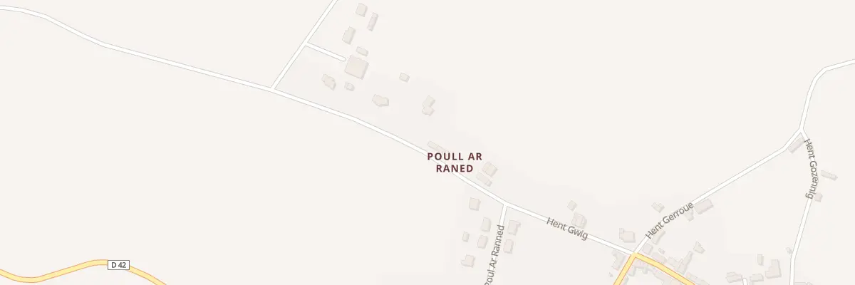Plan du 6 Poul ar Raned à Plougras