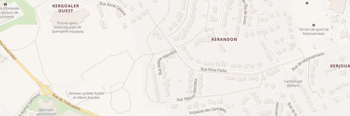 Plan du 24 Rue Nelson Mandela à Quimperlé