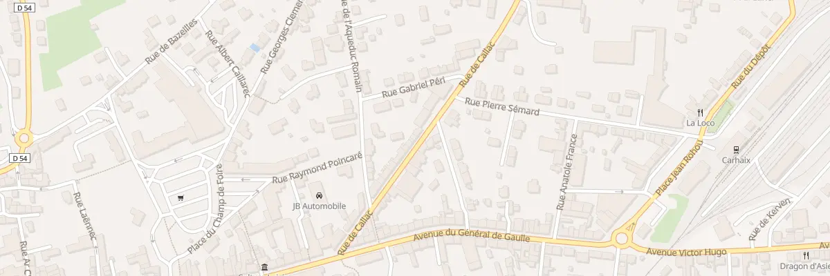 Plan du 23 Rue de Callac à Carhaix-Plouguer