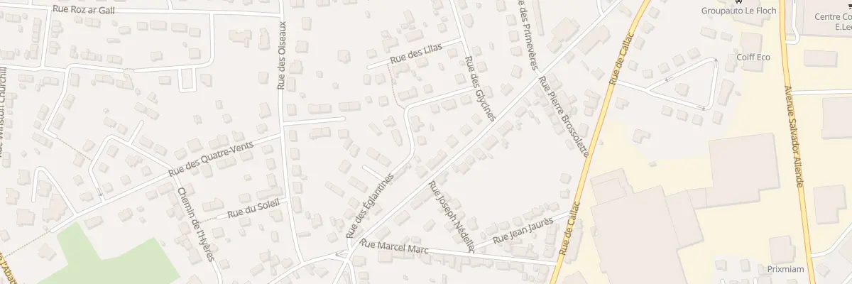 Plan du 2 Rue des Eglantines à Plouhinec