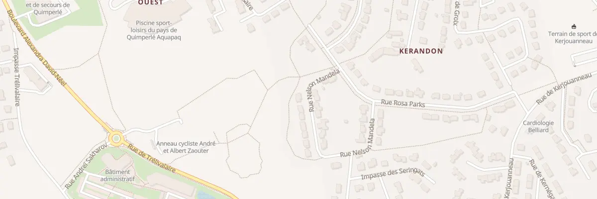 Plan du 21 Rue Nelson Mandela à Quimperlé