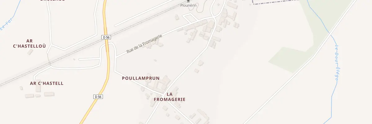 Plan du 21 Rue de la Gare à Plounérin