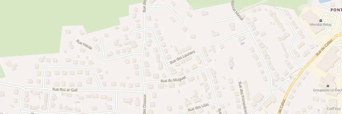 Plan du 1 Rue des Lauriers à Carhaix-Plouguer